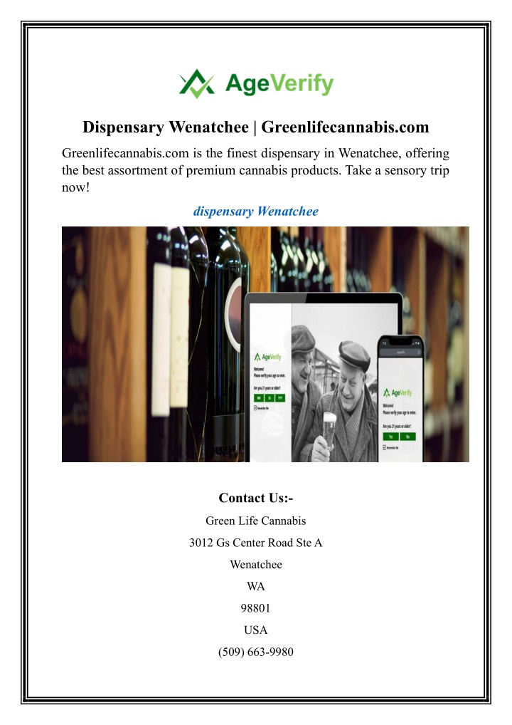 dispensary wenatchee greenlifecannabis com n.w