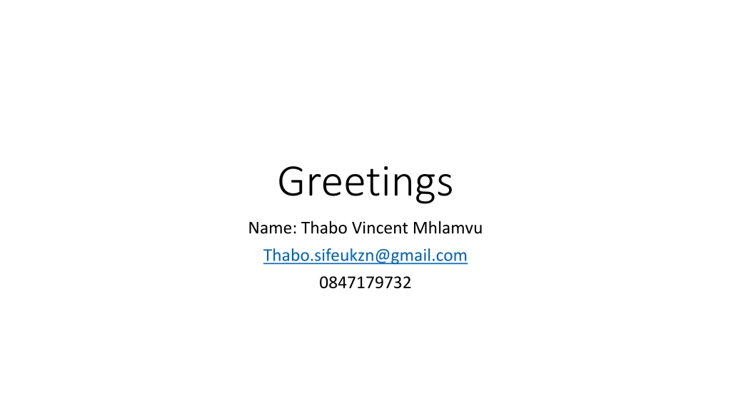 greetings n.w
