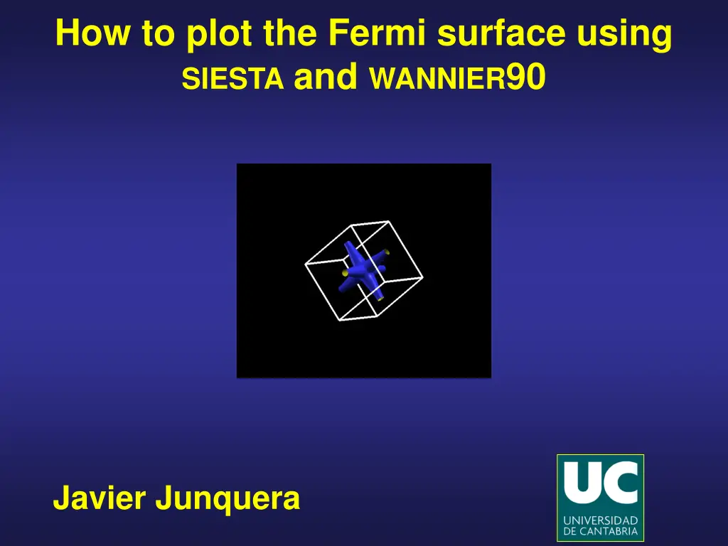how to plot the fermi surface using siesta n.w