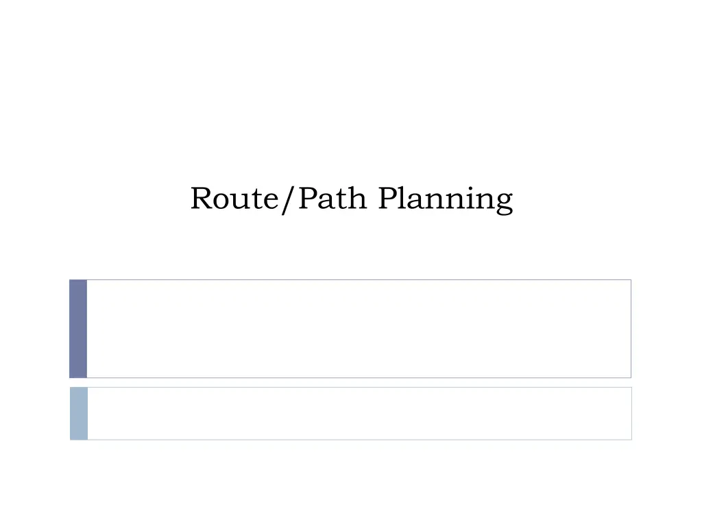 route path planning n.w