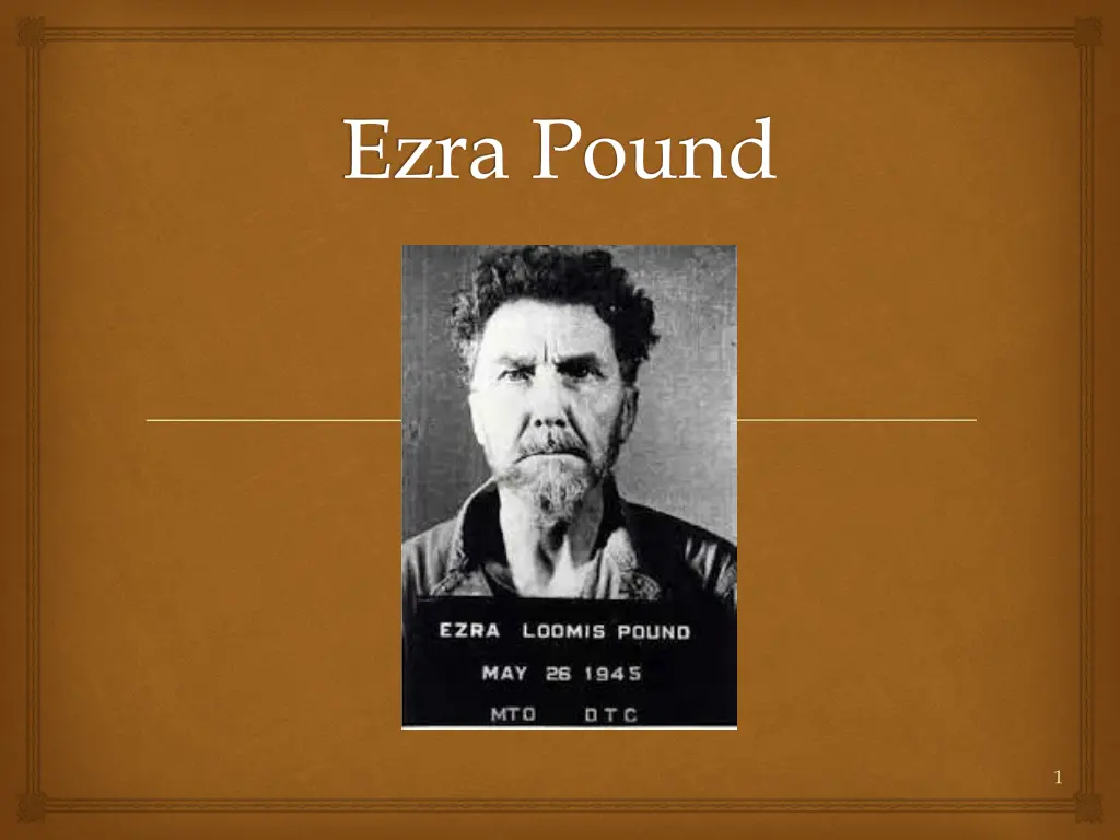 ezra pound n.w