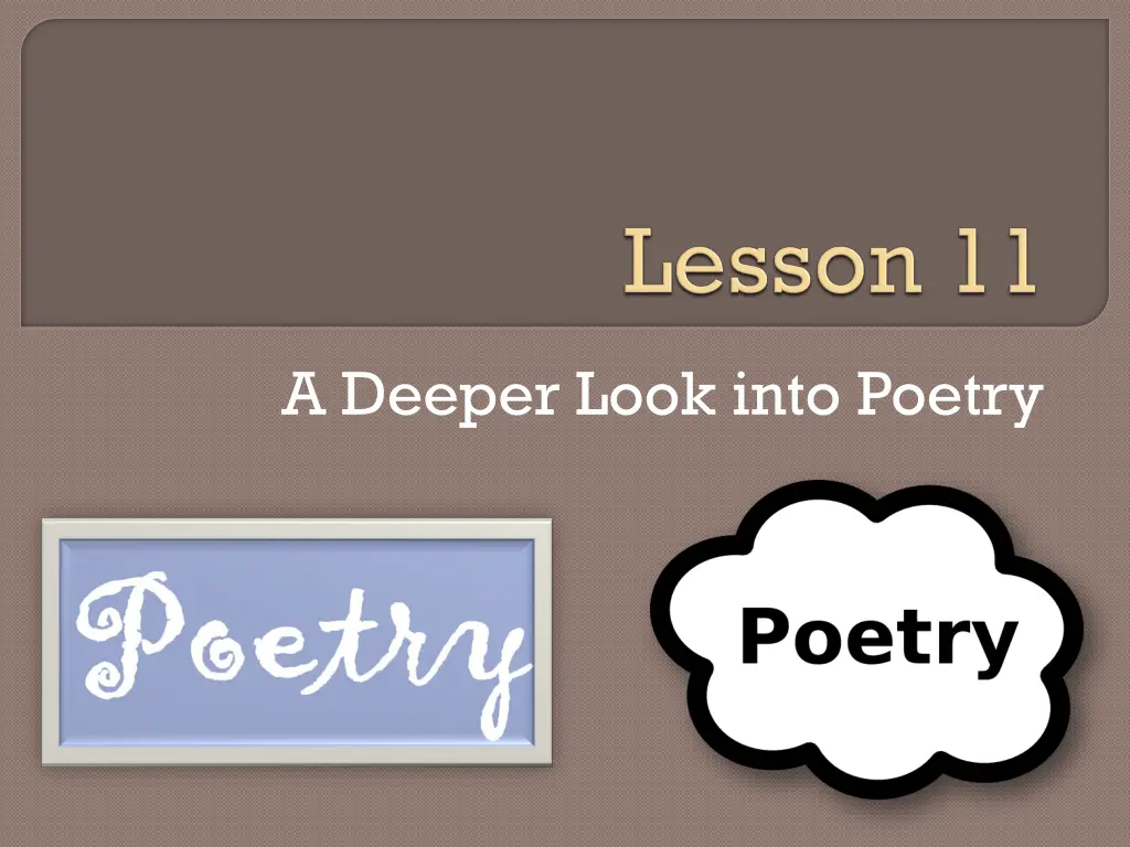 a deeper look into poetry n.w