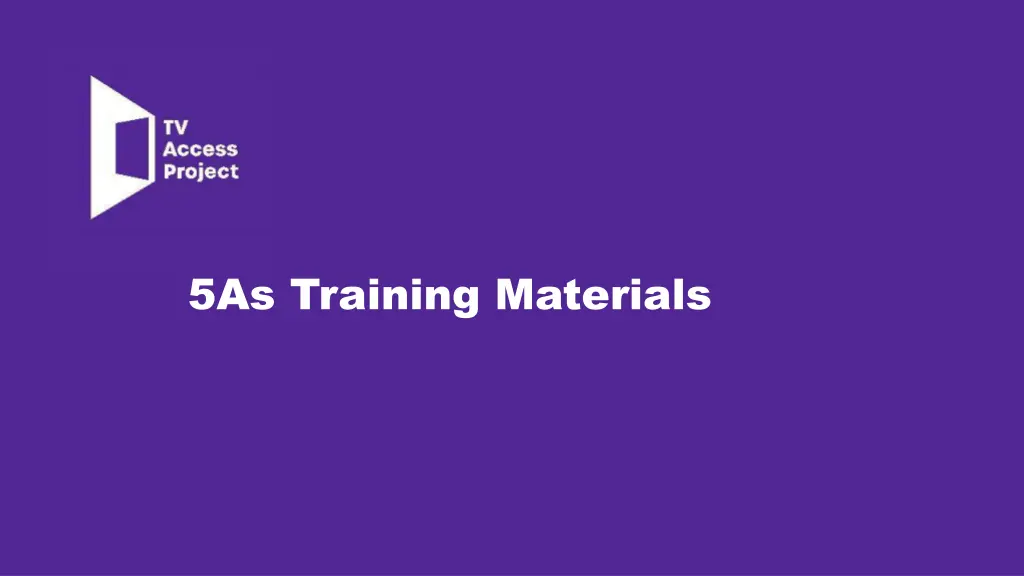 5as training materials n.w