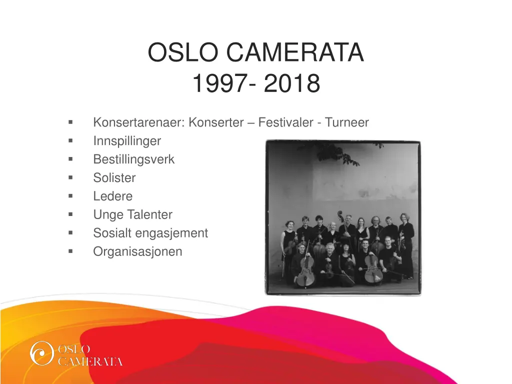 oslo camerata 1997 2018 n.w