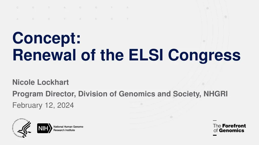 concept renewal of the elsi congress n.w