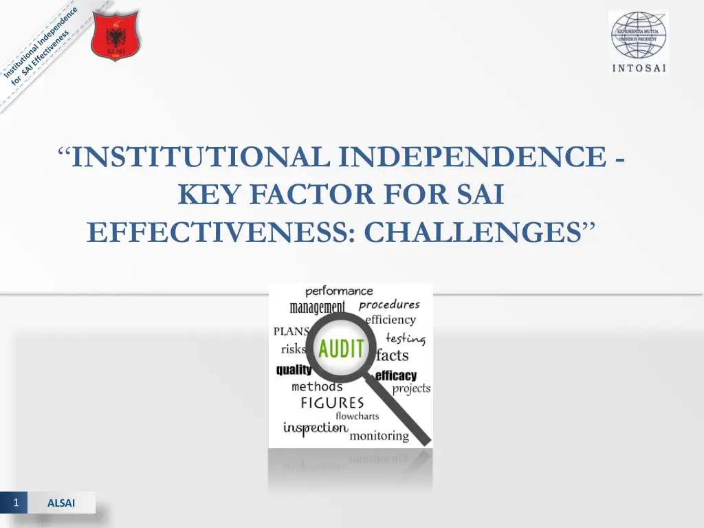 institutional independence key factor n.w