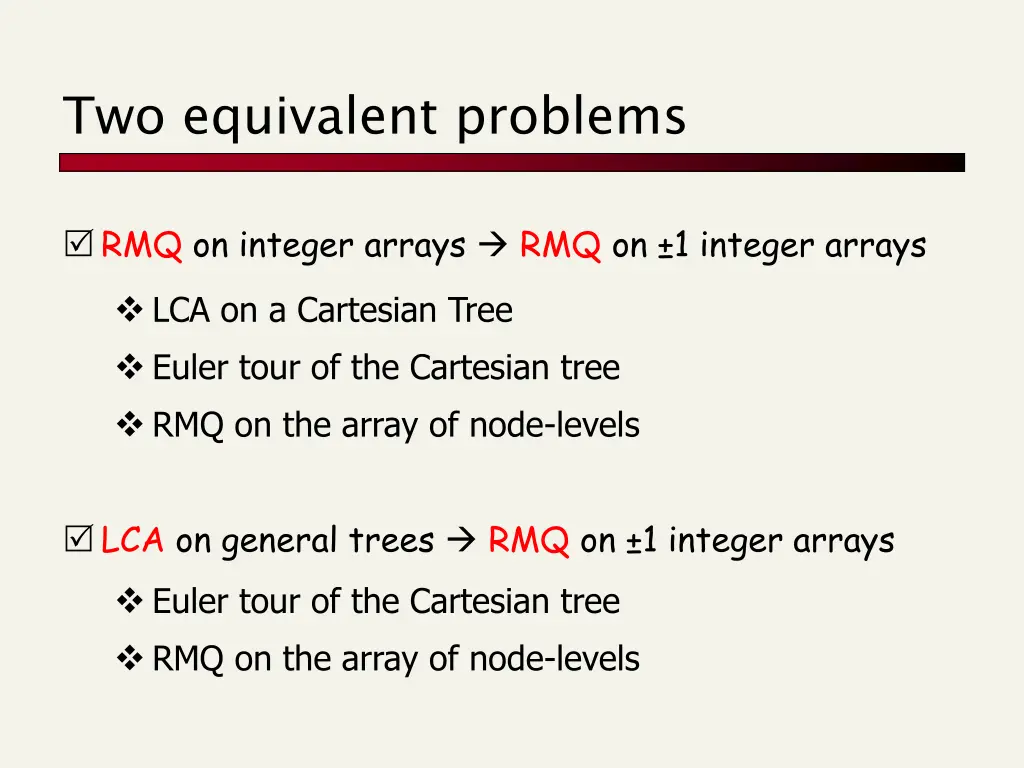 two equivalent problems n.w