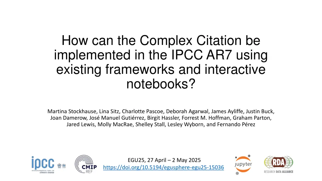 how can the complex citation be implemented n.w