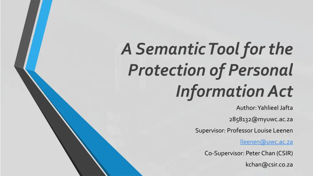 a semantic tool for the protection of personal n.w