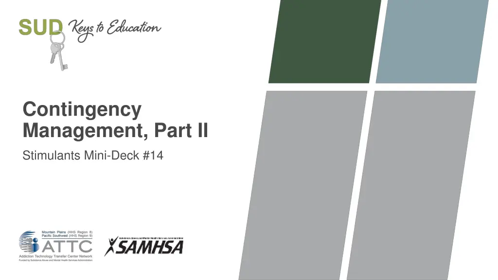 contingency management part ii stimulants mini n.w