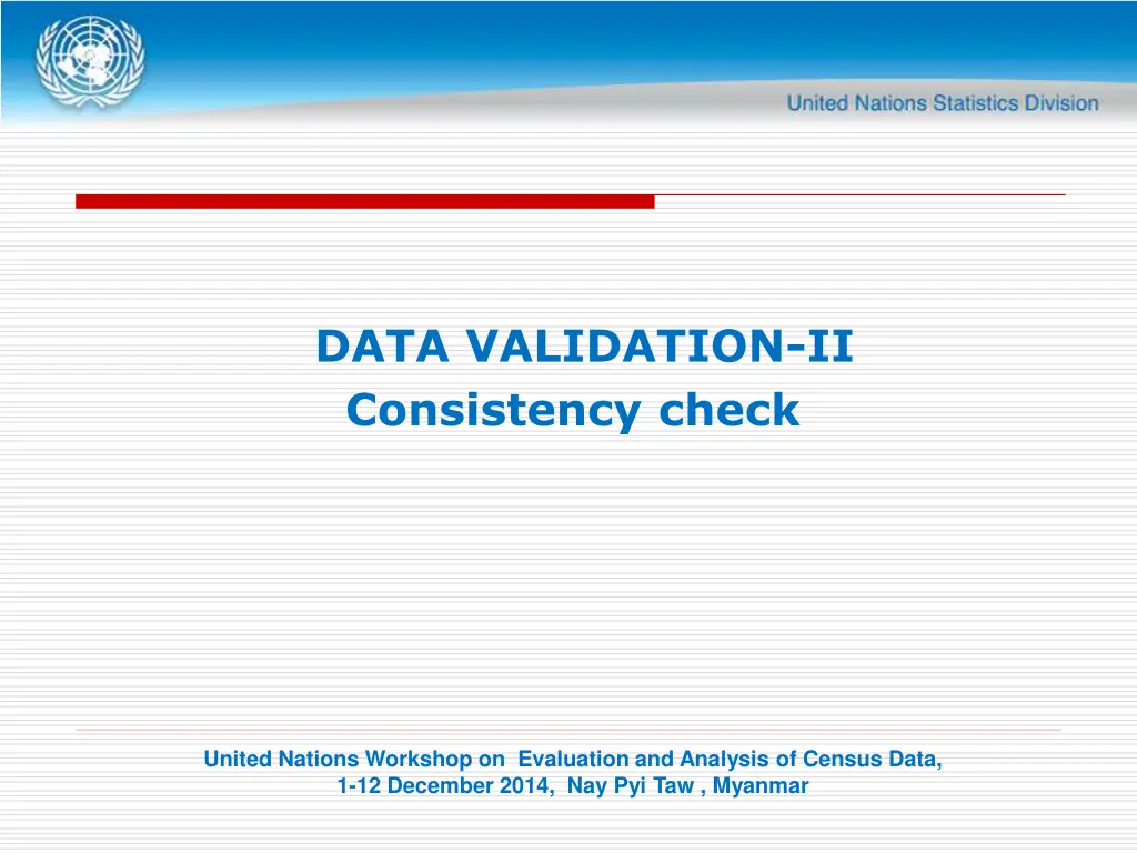 data validation ii consistency check n.w