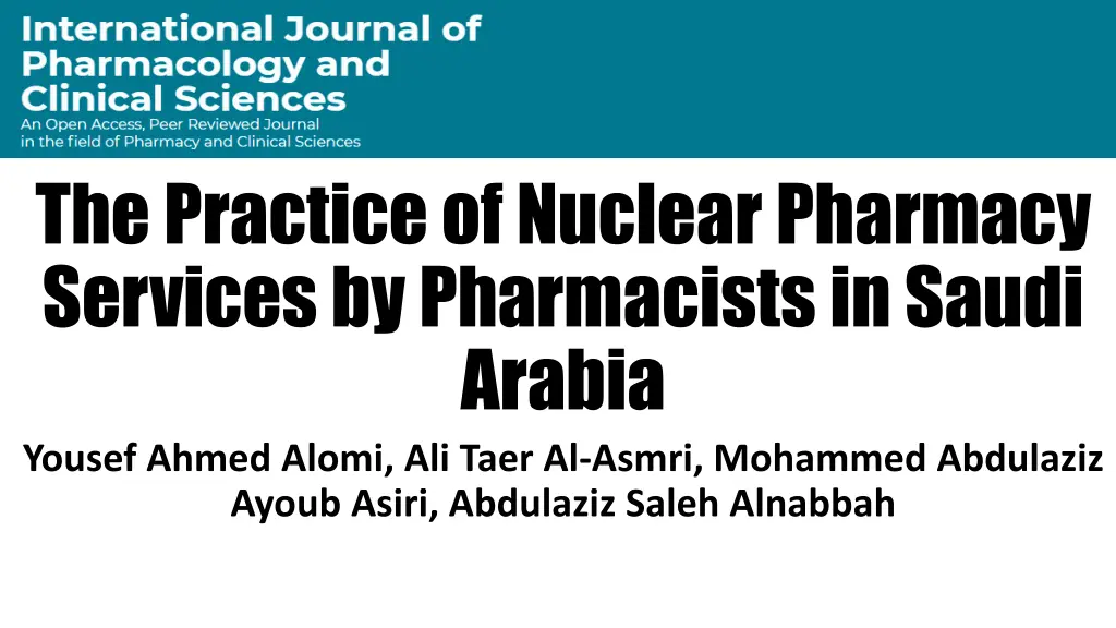 the practice of nuclear pharmacy services n.w