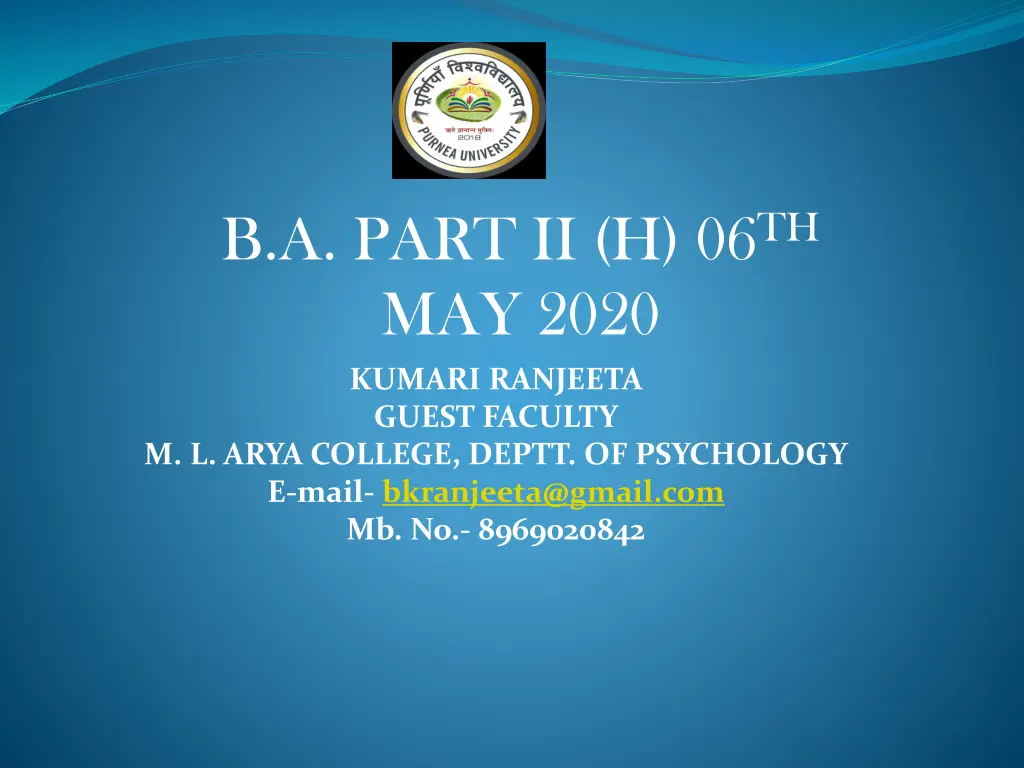 b a part ii h 06 th may 2020 n.w