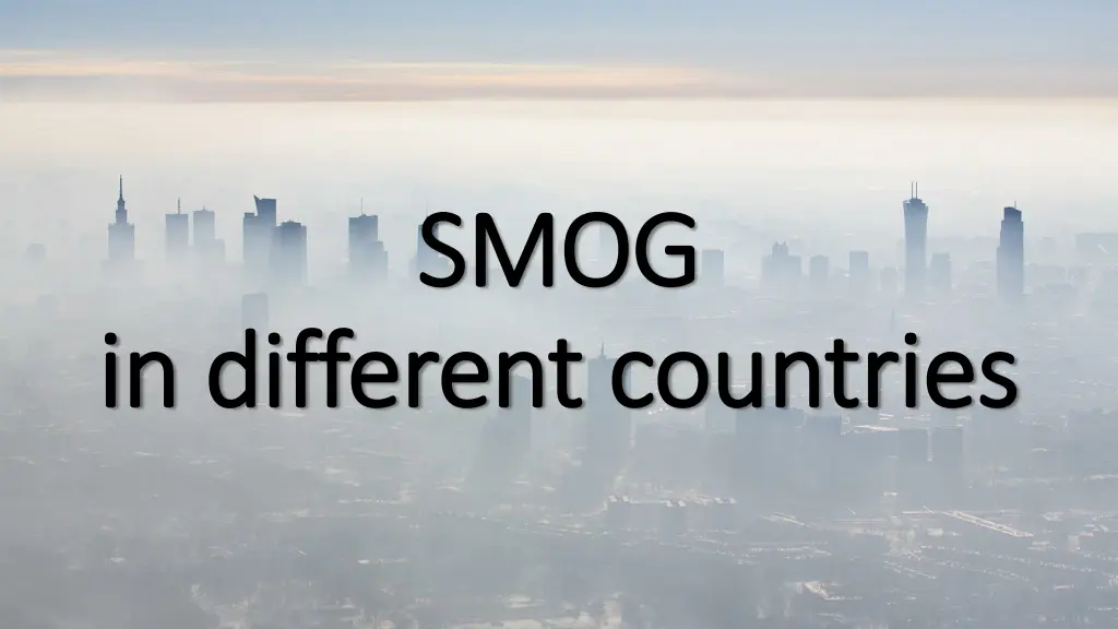 smog smog n.w