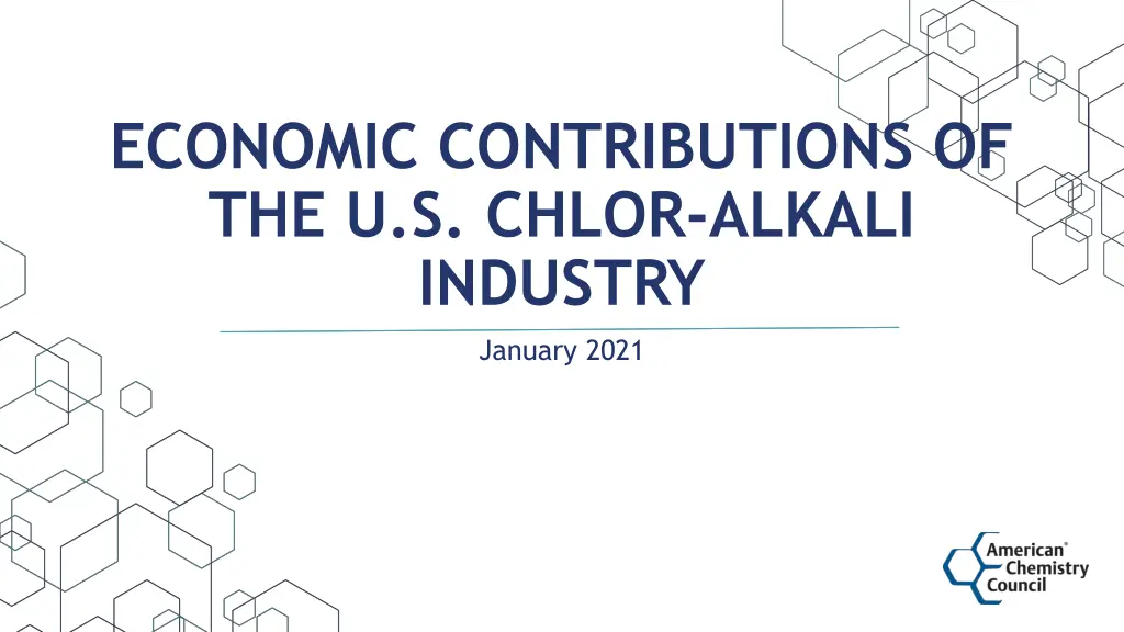 economic contributions of the u s chlor alkali n.w