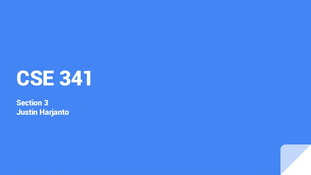 cse 341 n.w