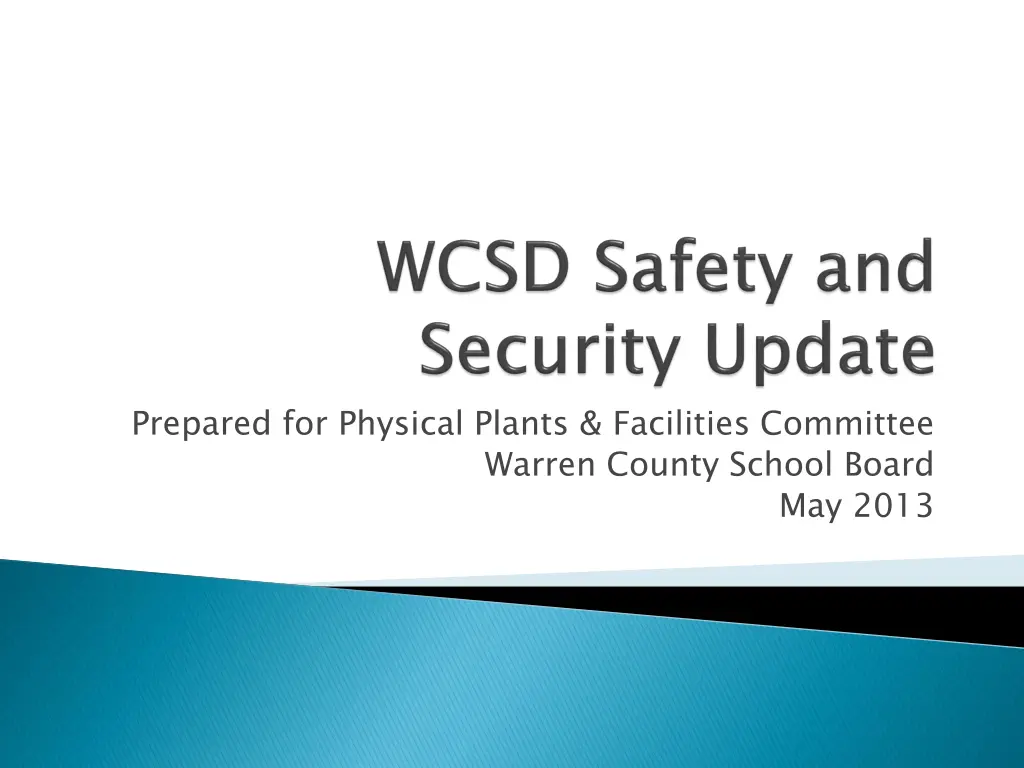 prepared for physical plants facilities committee n.w