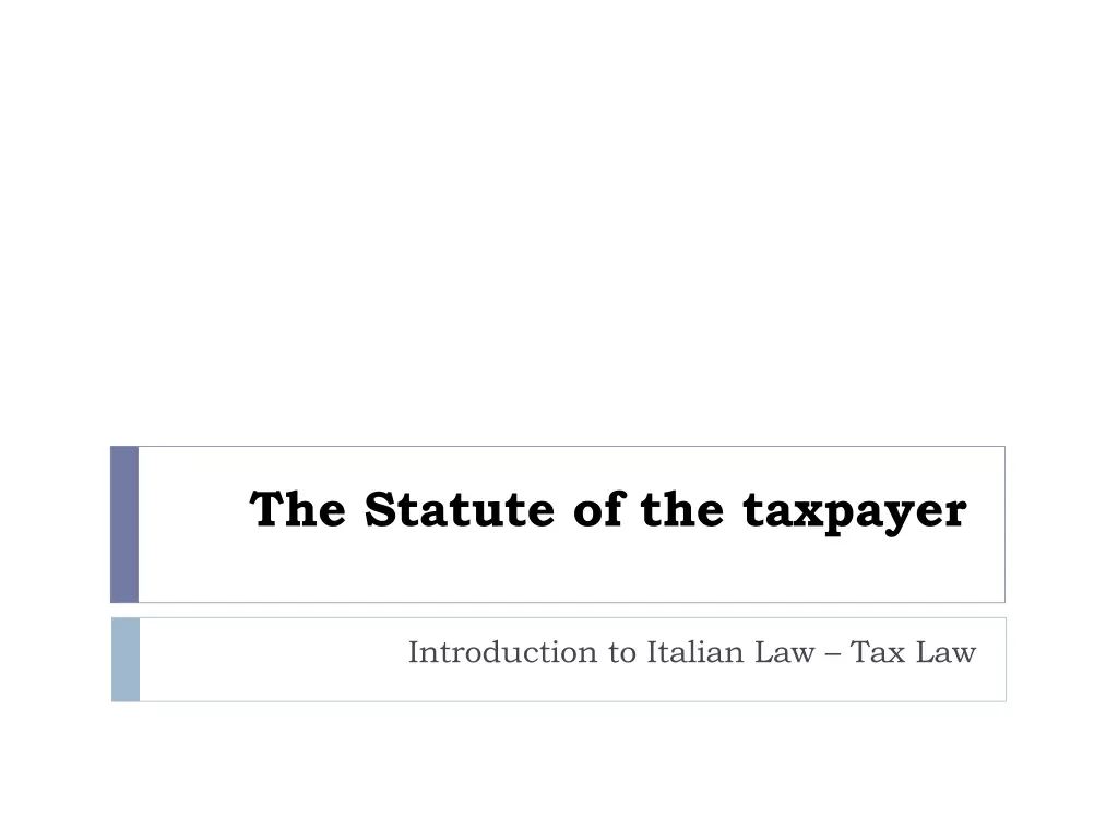 the statute of the taxpayer n.w