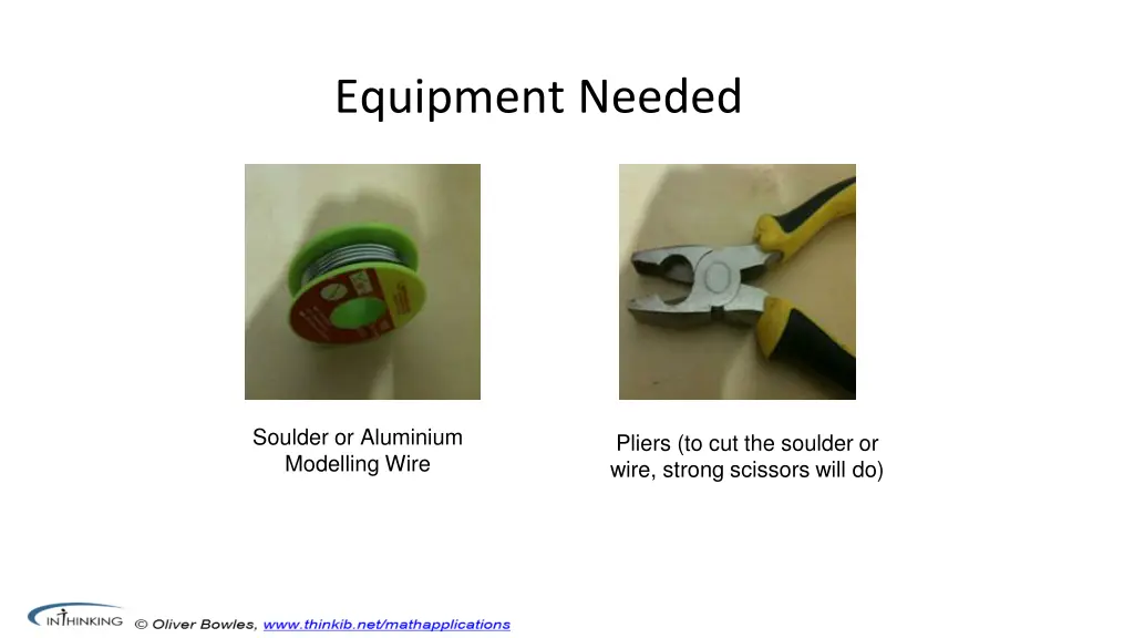 equipment needed n.w