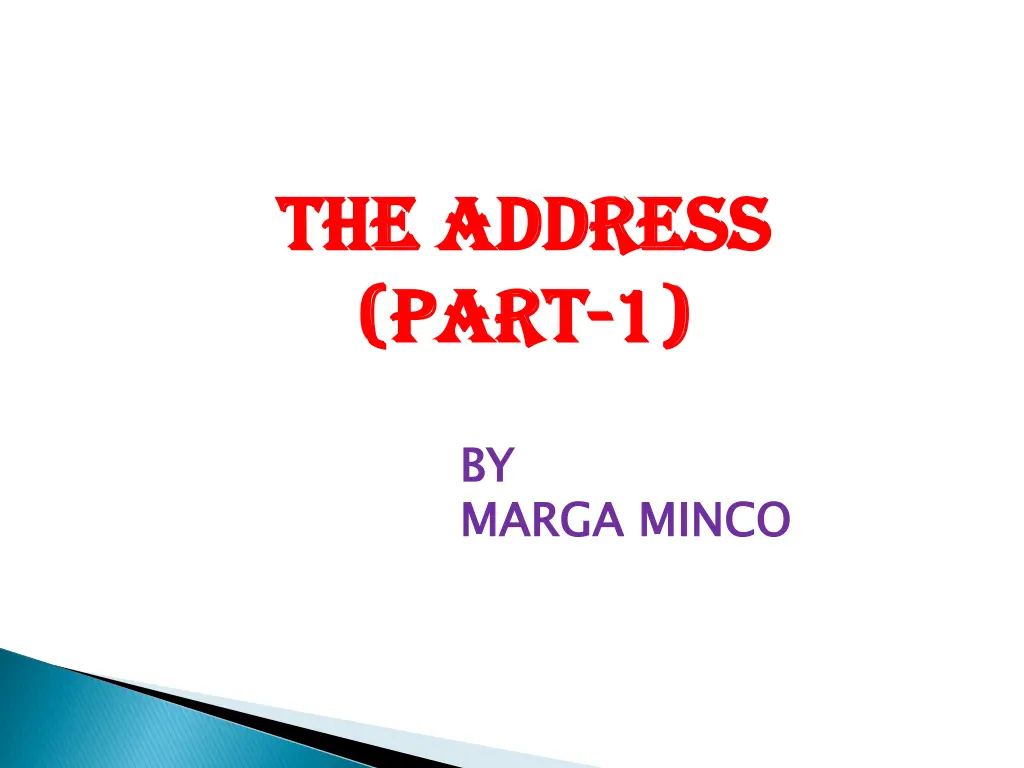 the address the address part part 1 n.w