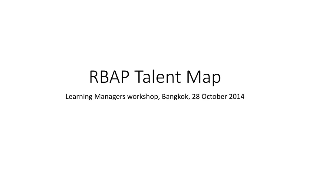 rbap talent map n.w