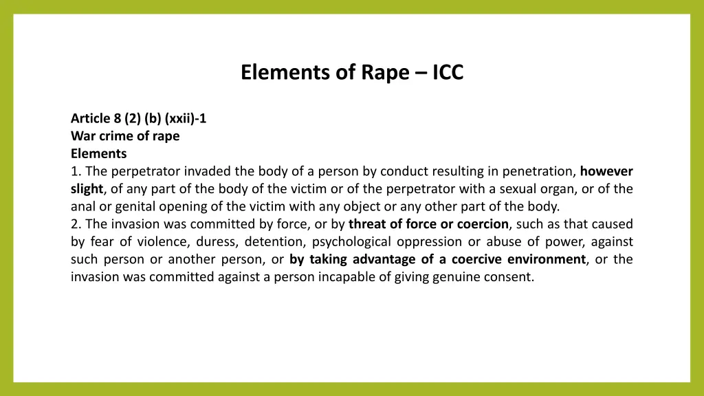 elements of rape icc n.w