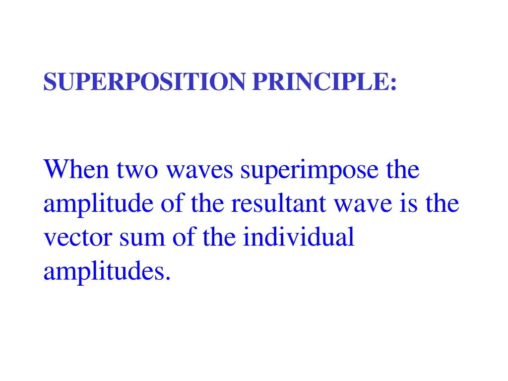 superposition principle n.w