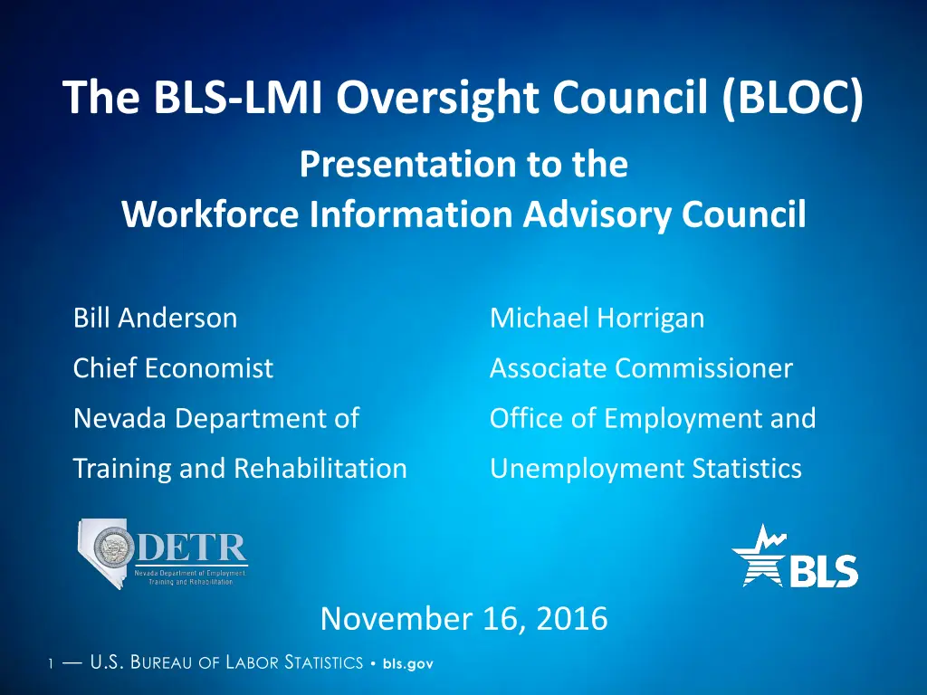 the bls lmi oversight council bloc presentation n.w