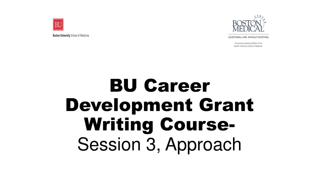 bu career development grant writing course n.w