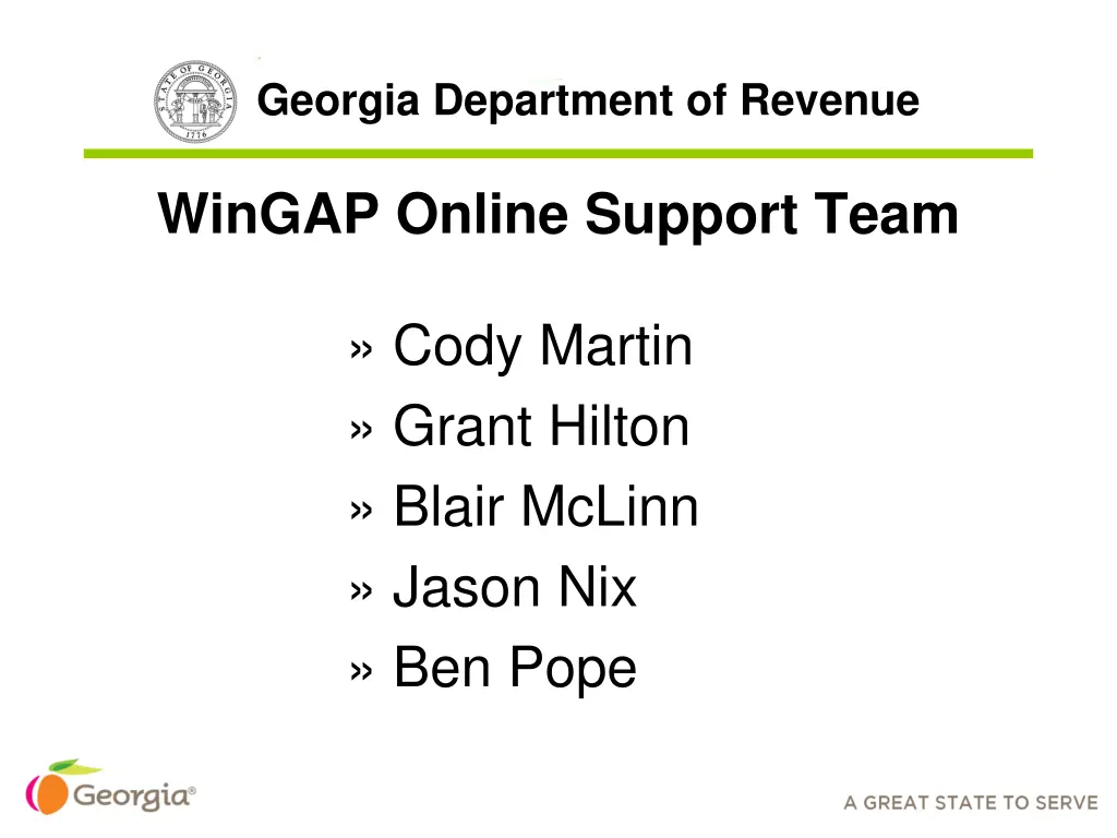 georgia department of revenue n.w