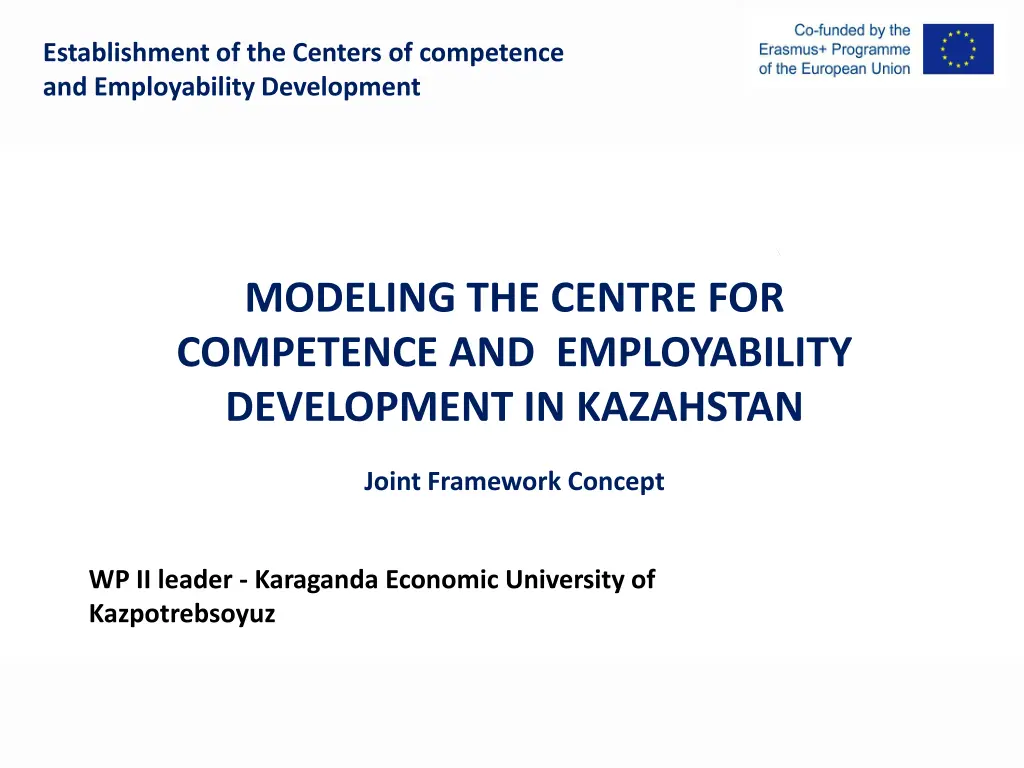 establishment of the centers of competence n.w