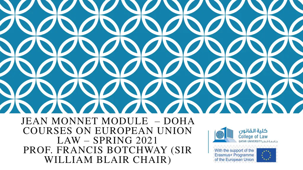 jean monnet module doha courses on european union n.w