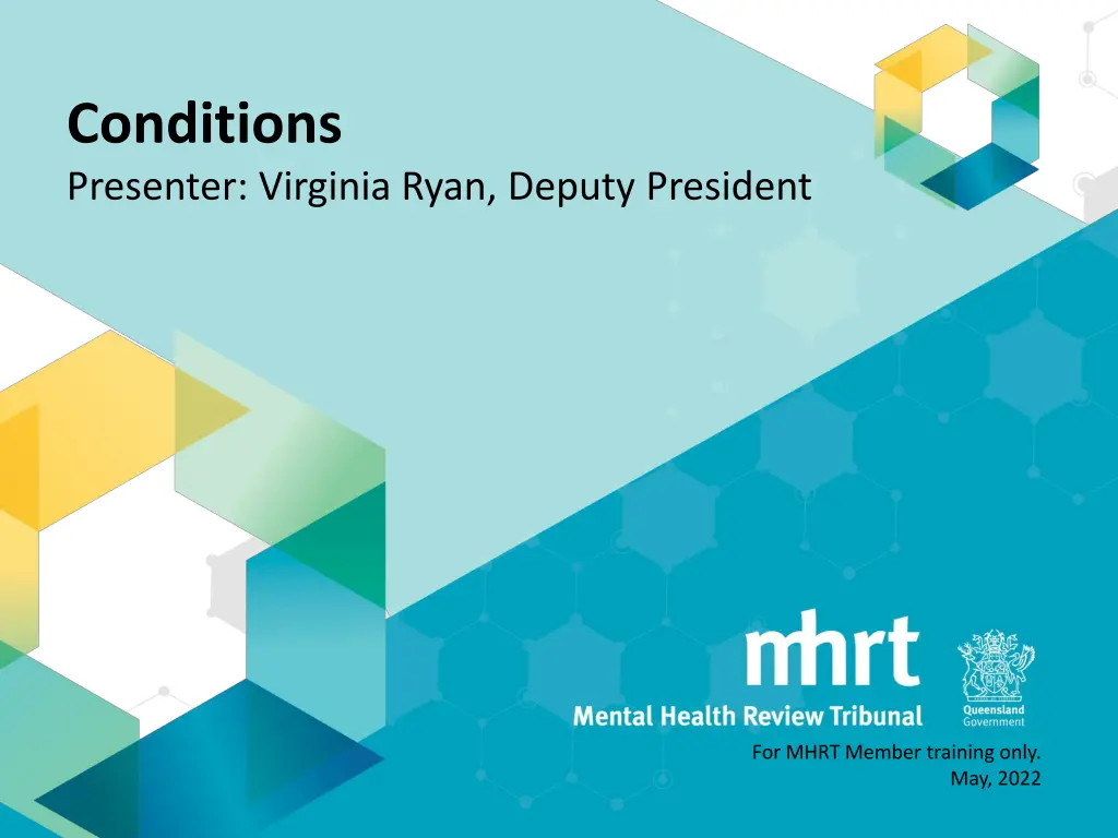 conditions presenter virginia ryan deputy n.w