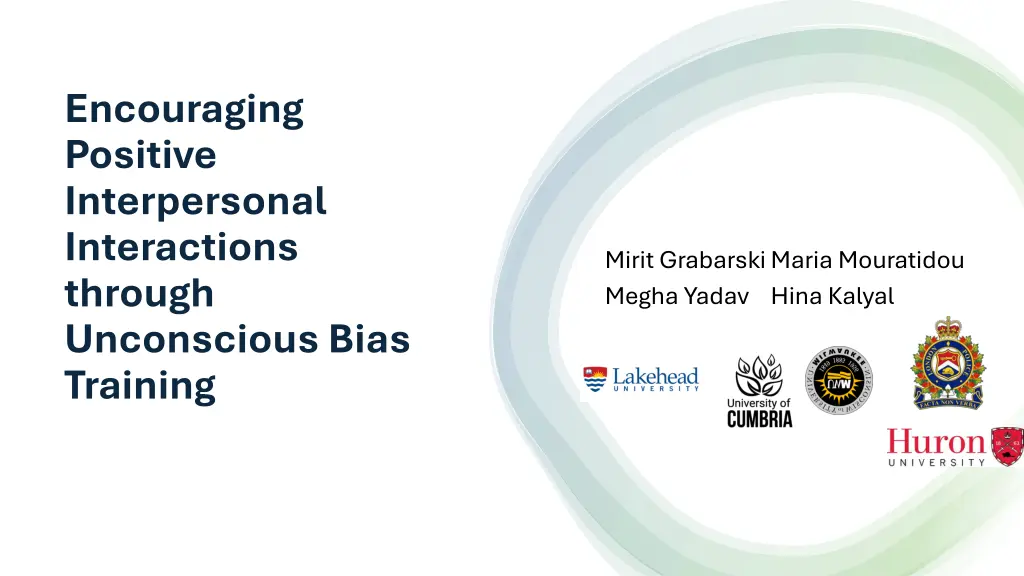 encouraging positive interpersonal interactions n.w
