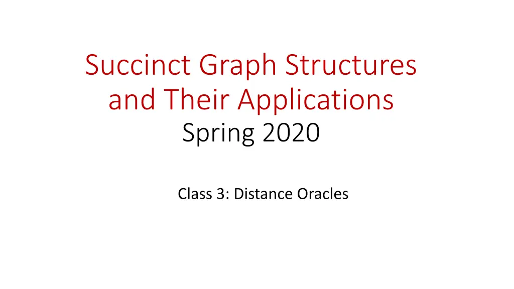 succinct graph structures and their applications n.w