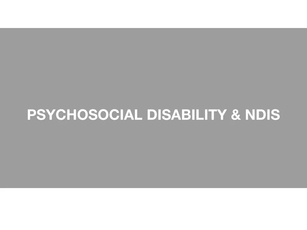 psychosocial disability ndis n.w