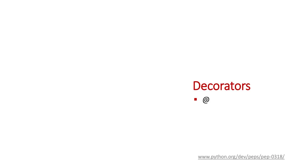 decorators decorators @ n.w