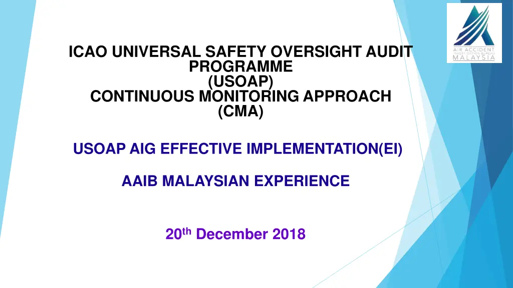 icao universal safety oversight audit programme n.w