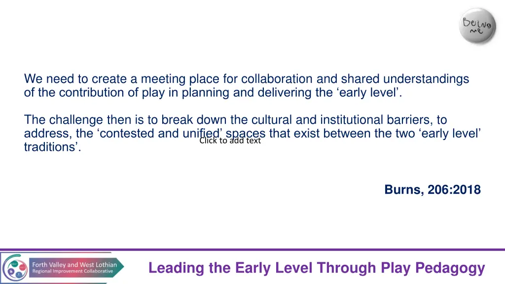 we need to create a meeting place n.w