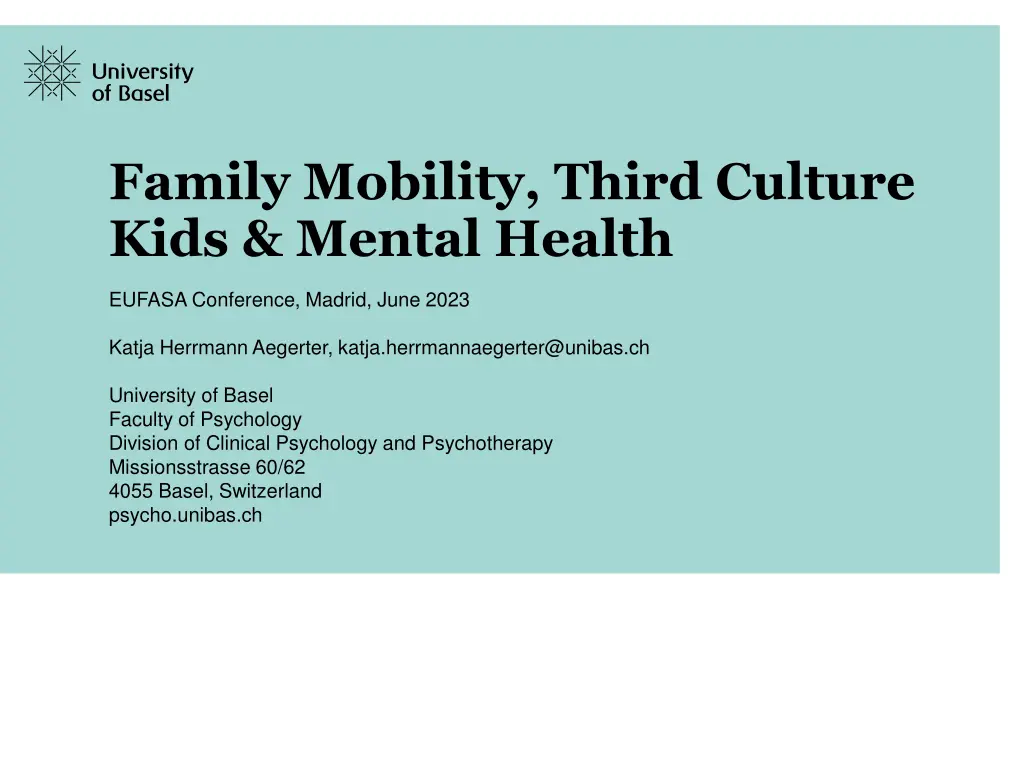 family mobility third culture kids mental health n.w