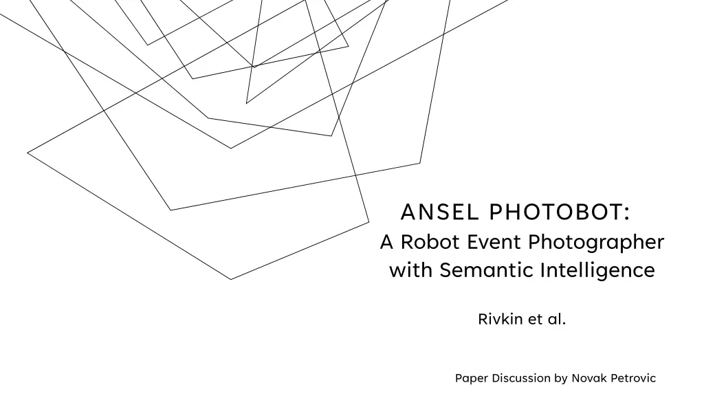 ansel photobot a robot event photographer with n.w