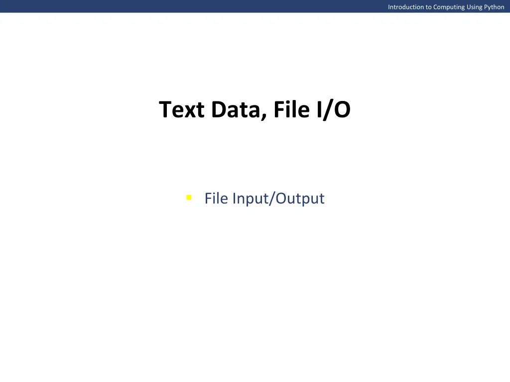introduction to computing using python n.w