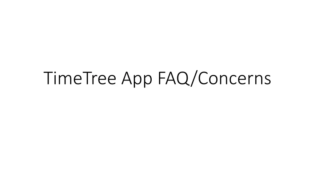 timetree app faq concerns n.w