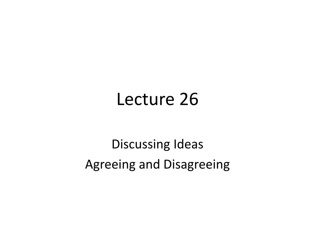 lecture 26 n.w