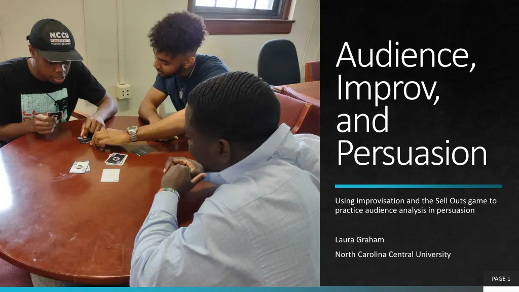 audience improv and persuasion n.w
