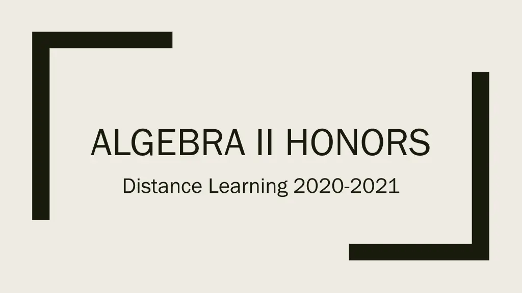 algebra ii honors distance learning 2020 2021 n.w