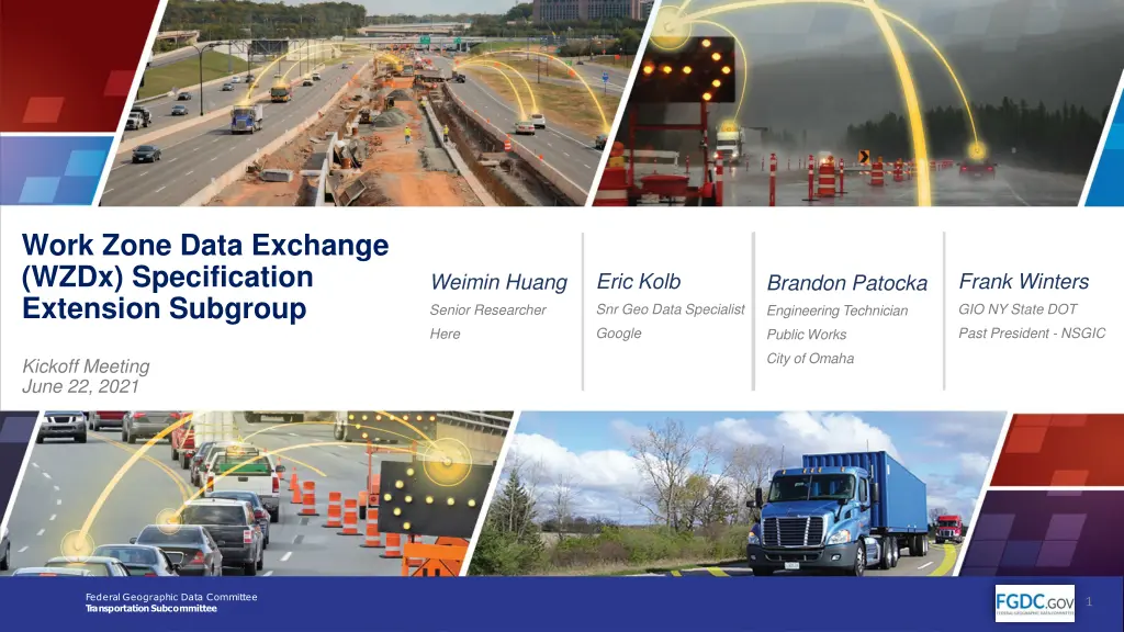 work zone data exchange wzdx specification n.w