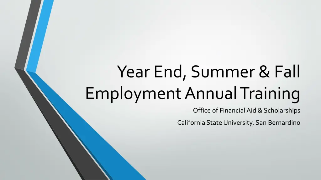 year end summer fall employment annual training n.w