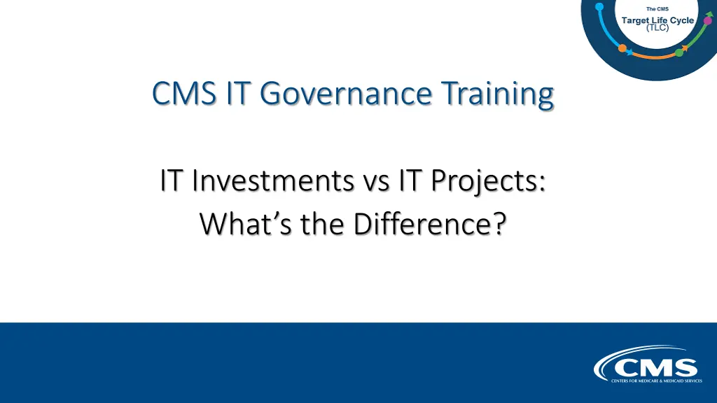 cms it governance training n.w
