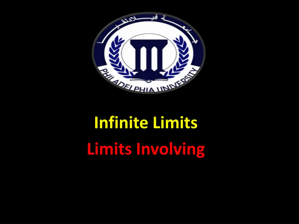 infinite limits limits involving n.w